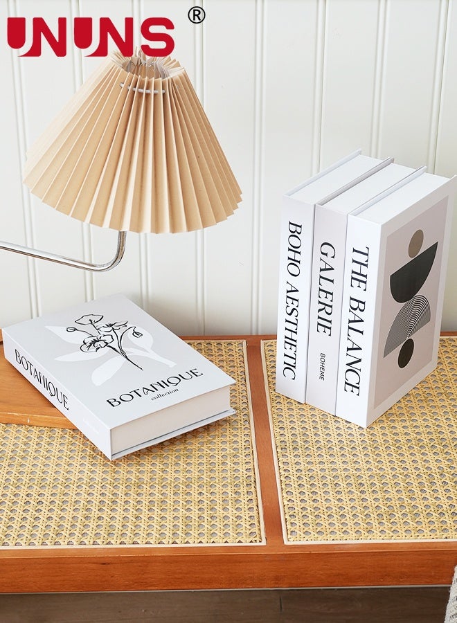 UNUNS 4PCS Decorative Books,Decorative Books for Home Decor,Stylish Fake Books for Decoration, Aesthetic Decor Books Set for Coffee Table,Bookshelf,Mantel,Living Room,Hotel - Image 4